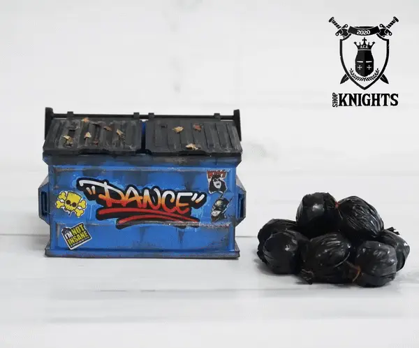 Dumpster/ Diorama part/ Sculpture Miniature Action Figures