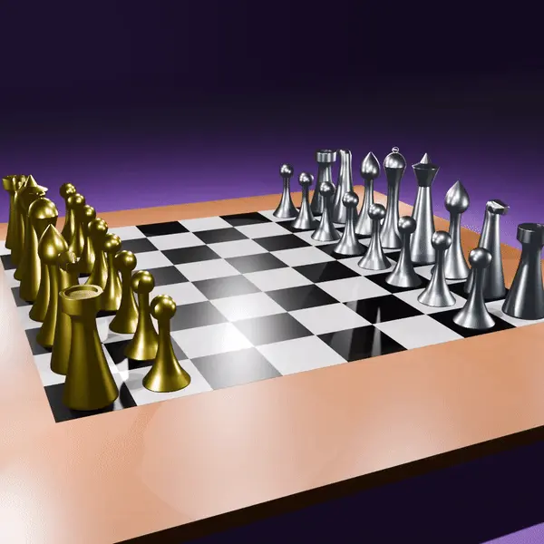 MODERN MINIMAL CHESS PIECES