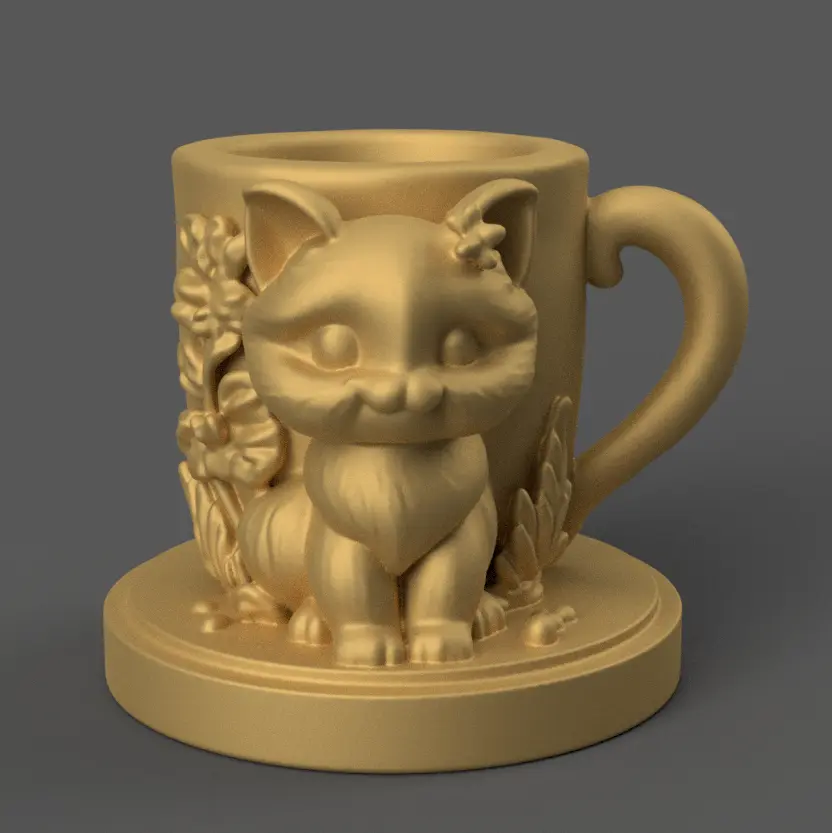 Adorable Cat planter, candy container, urn, candle holder 1