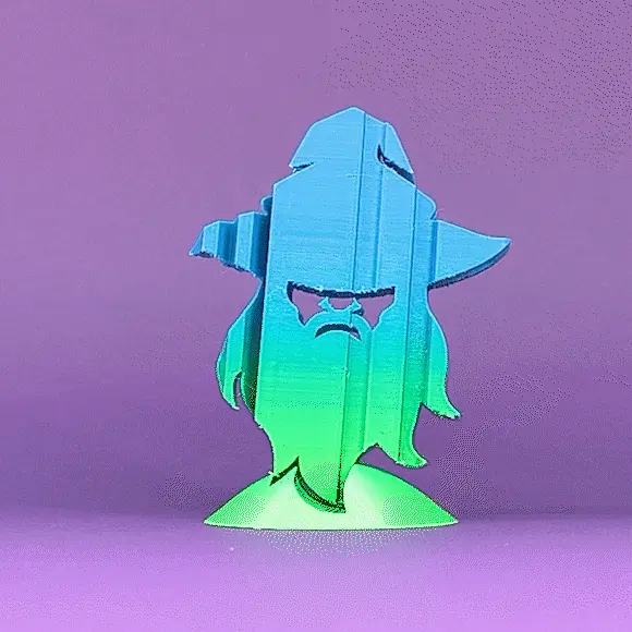 Text Flip - Wizard Bust