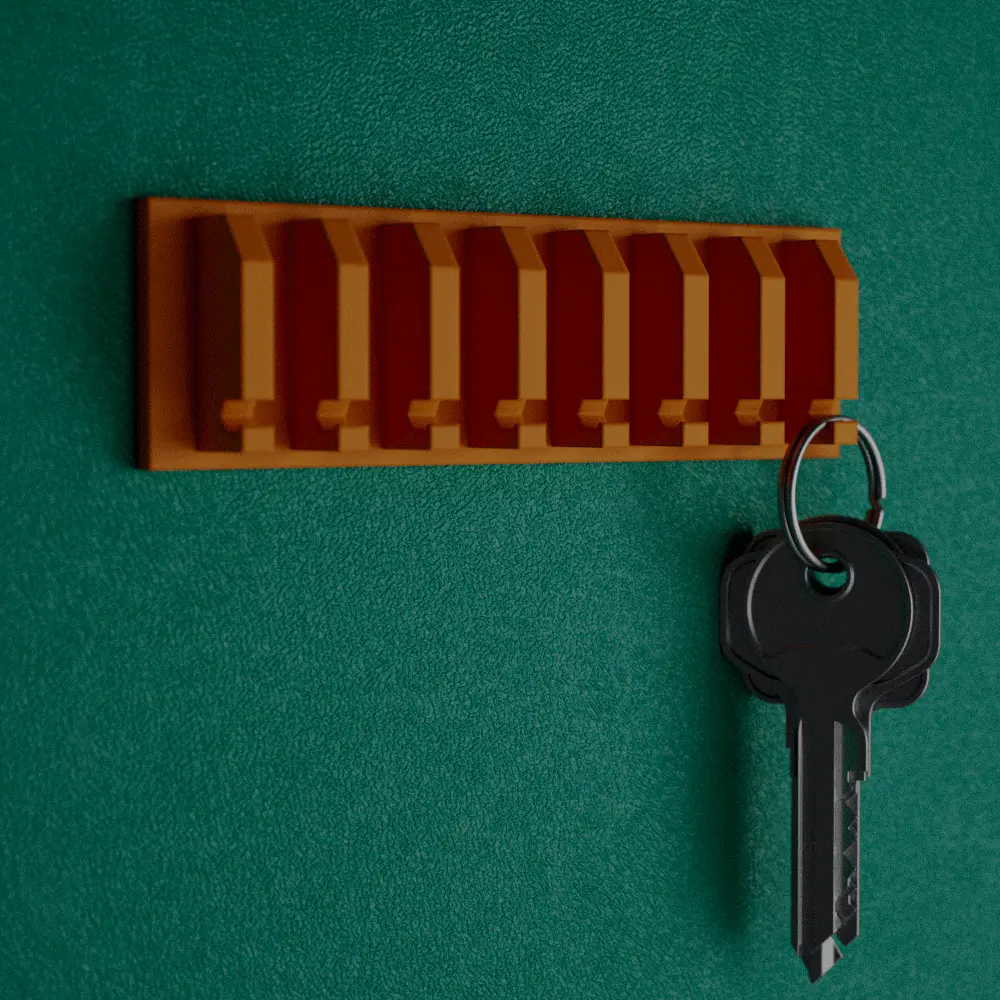 Key Holder | Ready to Print Modern Key Holder Flat design