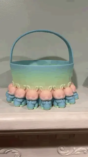 Cute bunny Easter Basket