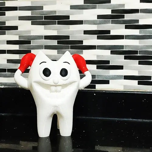 Cute smiling toothbrush holders