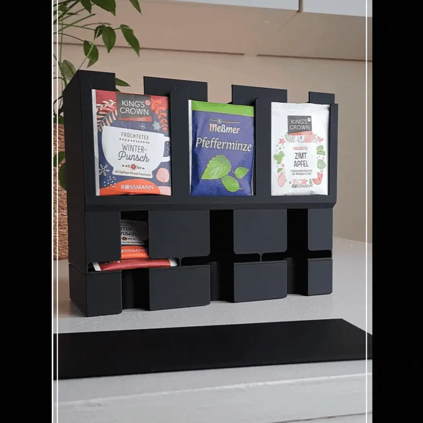 Modern Tea Organizer & Tea Dispenser