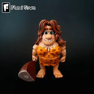 Flexi Print-in-Place Cavewoman