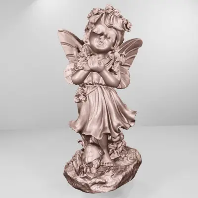 Fairy girl and roses