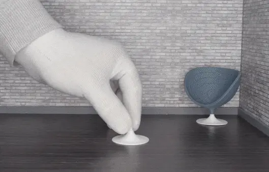 Modern Swivel Chair 1:12 Scale for miniature Dollhouses