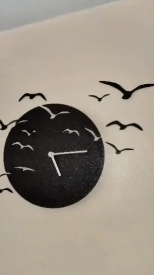 The 'Time Flies' Clock, Bird Flock Wall Clock, decoration