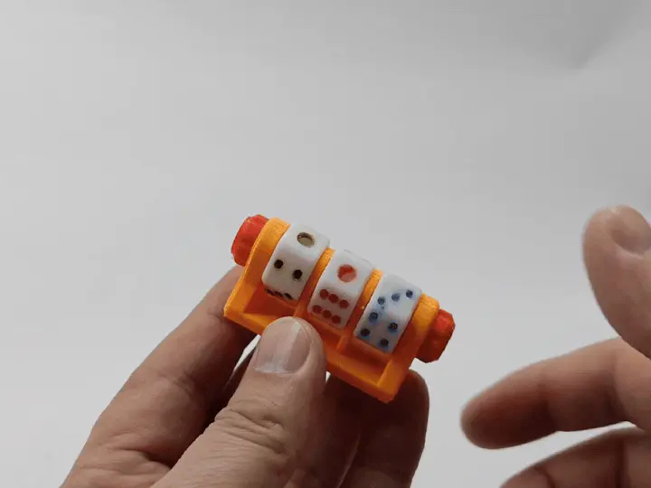 Stress Relief Toy Ornament - Rotating Dice Decoration