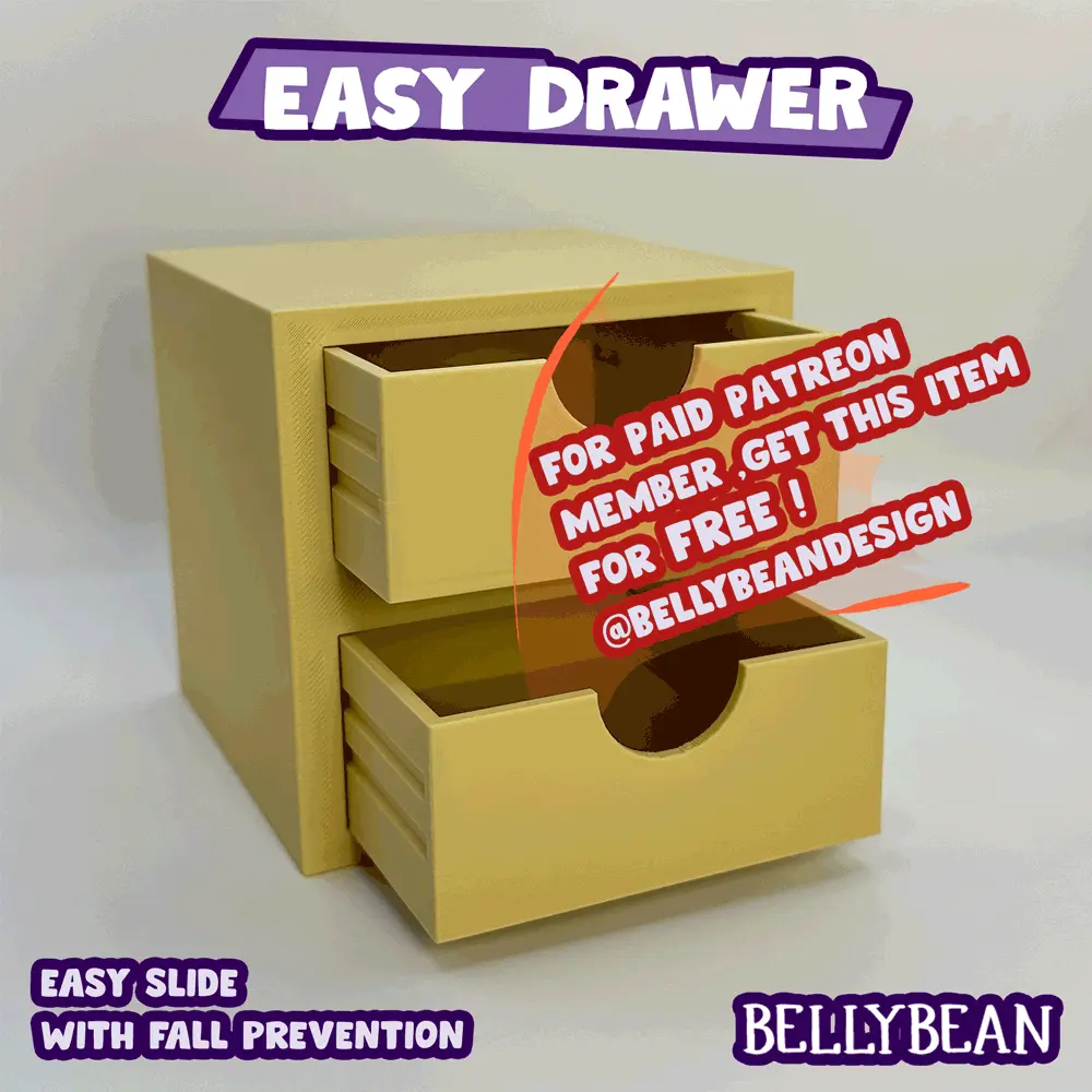 Simple Easy Print Drawer Organizer Holder Storage