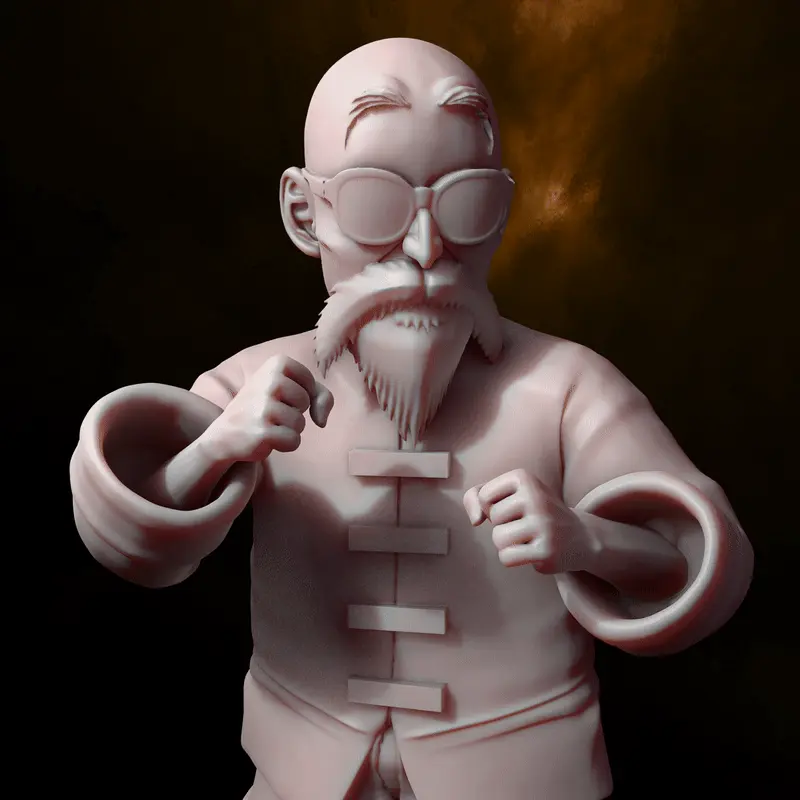 Roshi Miniature | Dragon Ball Z Fan Art