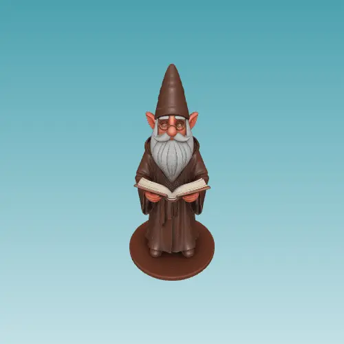 3947  Fairy Tale Gnome – Color Full-Body Figurine  3D  STL