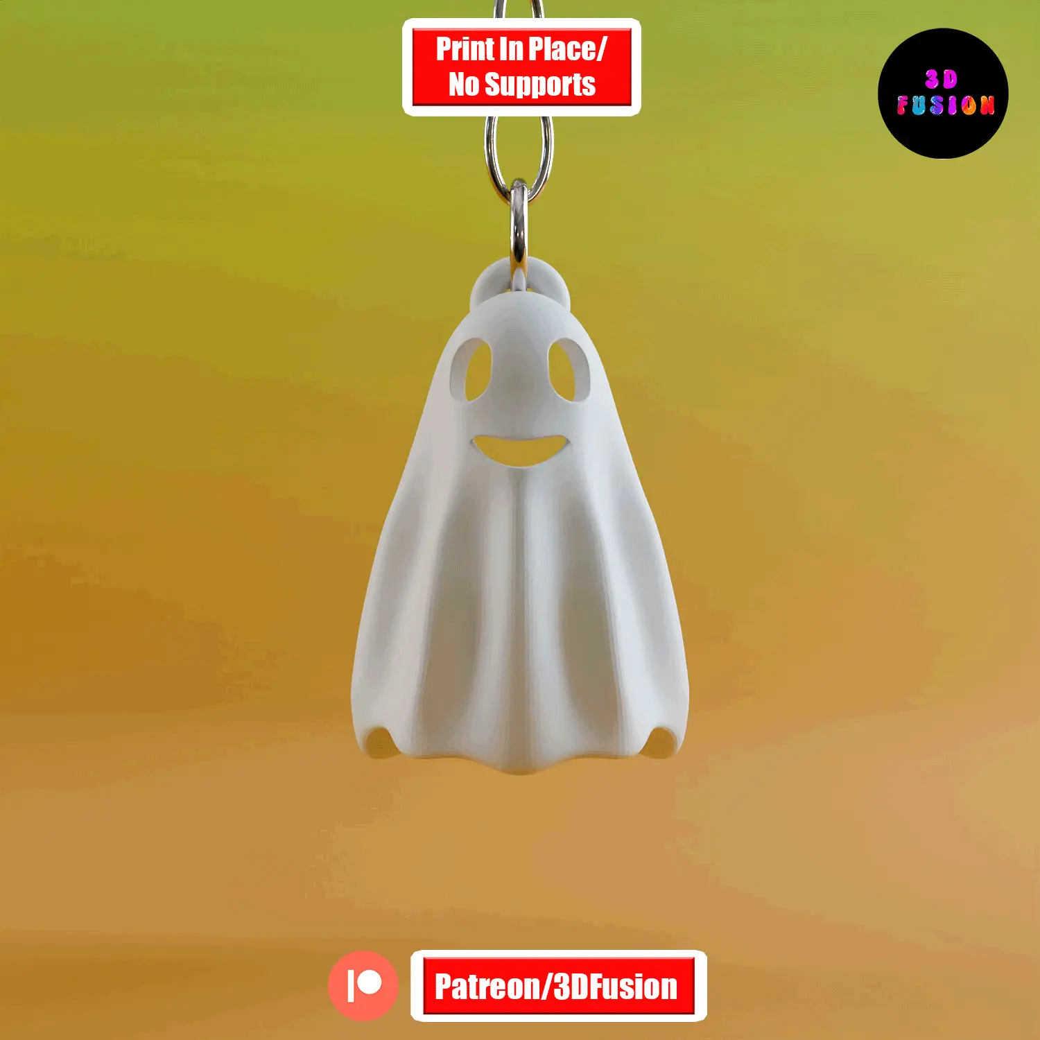 Ghost  👻: Halloween Funny Cute Mini Fidget Toy & Keychain