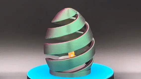 Spiral Egg Lamp for LED Tea Light & Puck Light