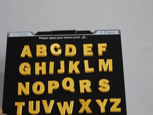 Alphabet with a magnet