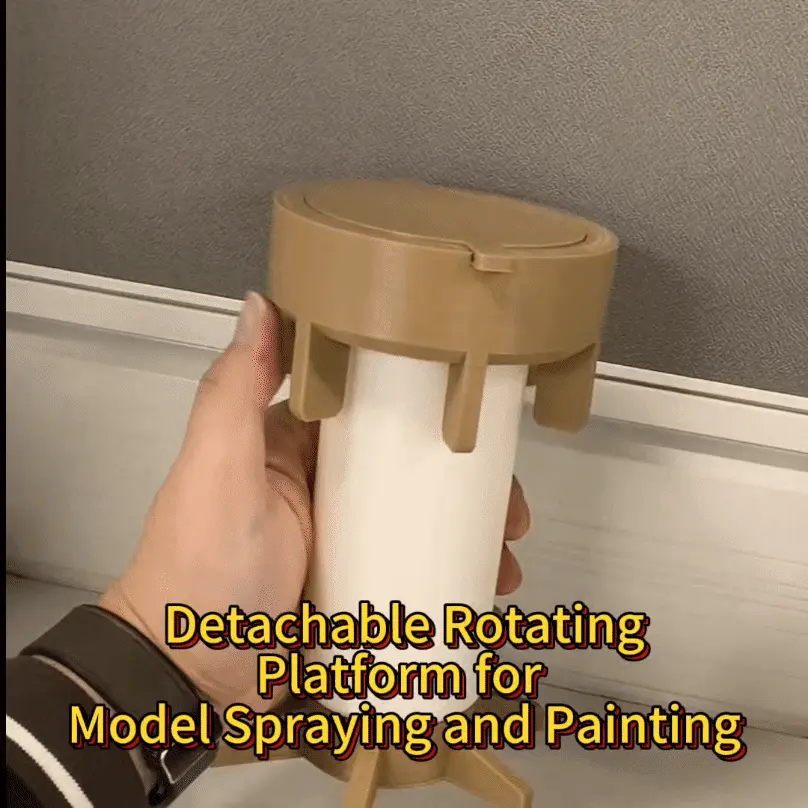 Detachable Rotating Turntable for Model Spray Coating Paint