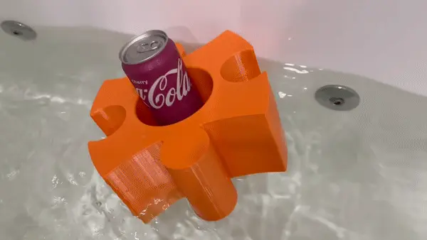 Floating puzzle holder