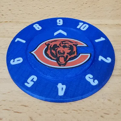 Chicago Bears Drink Count Coasters (Single+Multi Color)