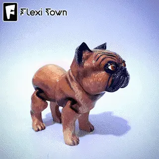 Flexi Print-in-Place Bulldog