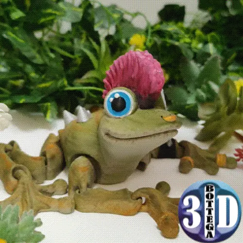 Articulated Punk Frog, toy, flexy, funny, cute, flexi