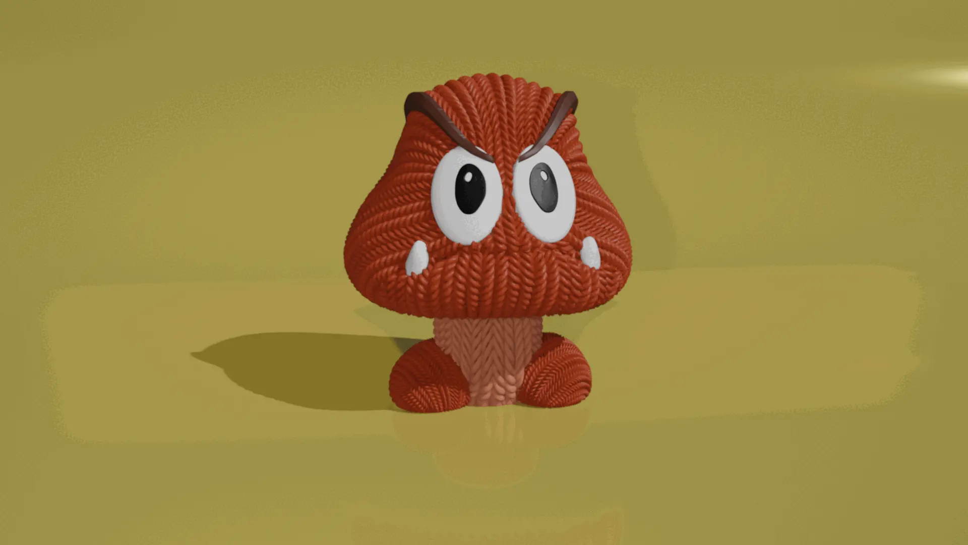 Crochet Goomba - Super Mario painted 3mf