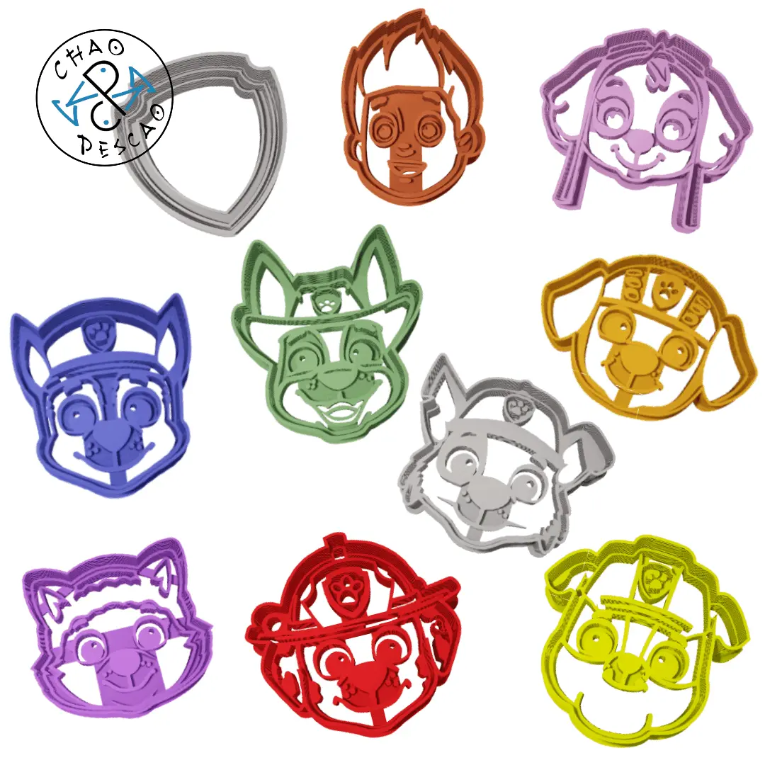 10 PAW PATROL COOKIE CUTTER COLLECTION SET