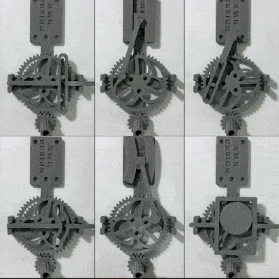 Multi mechanical educational toy