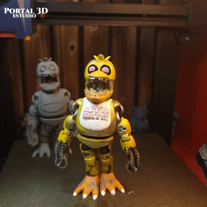 Withered Chica // PRINT-IN-PLACE WITHOUT SUPPORT