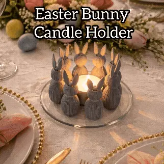 Easter Bunny Candle Holder
