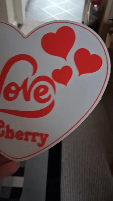 Customisable BLANK Valentines Love heart - Win her heart ❤️