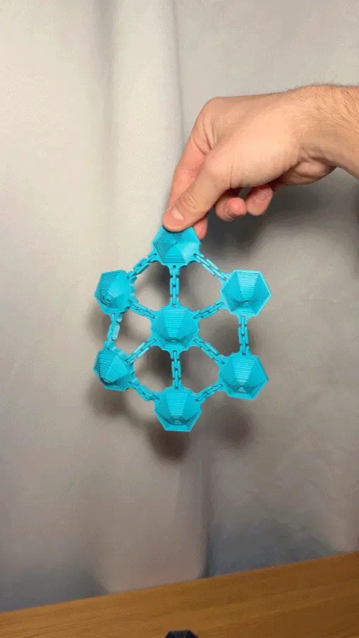 Hexagon Fidget Chain Mesh Toy
