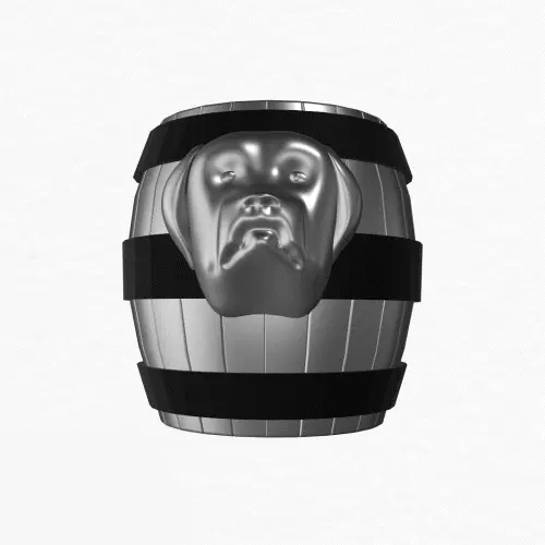 SAINT BERNARD DOG HEAD TOOLS BOX
