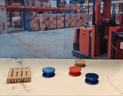 FORKLIFT WITH MOVING FORK (BOARD GAME)