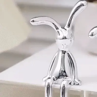Decorative sculpture design home minimalist sitting rabbits