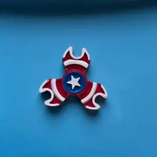 Fidget Spinner Marvel Captain America (Print in place)
