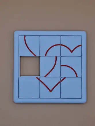 Sliding game Valentine – Jeu du taquin