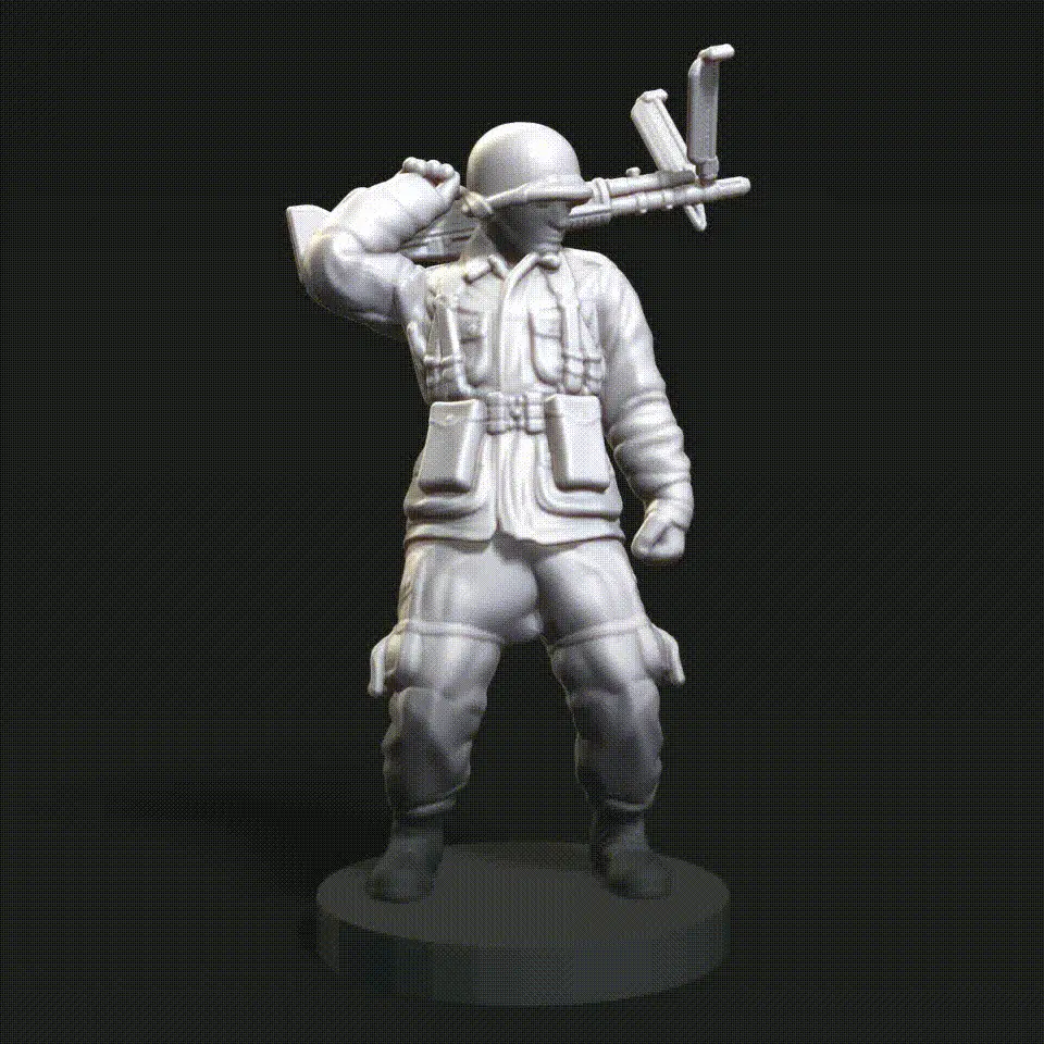 Soldier with Machine Gun #RoZ