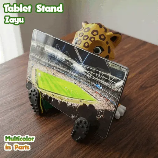 Zayu-shaped tablet stand - World Cup 2026 - Multicolor in Pa