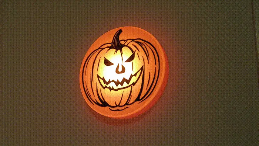 Halloween pumpkin wall lamp