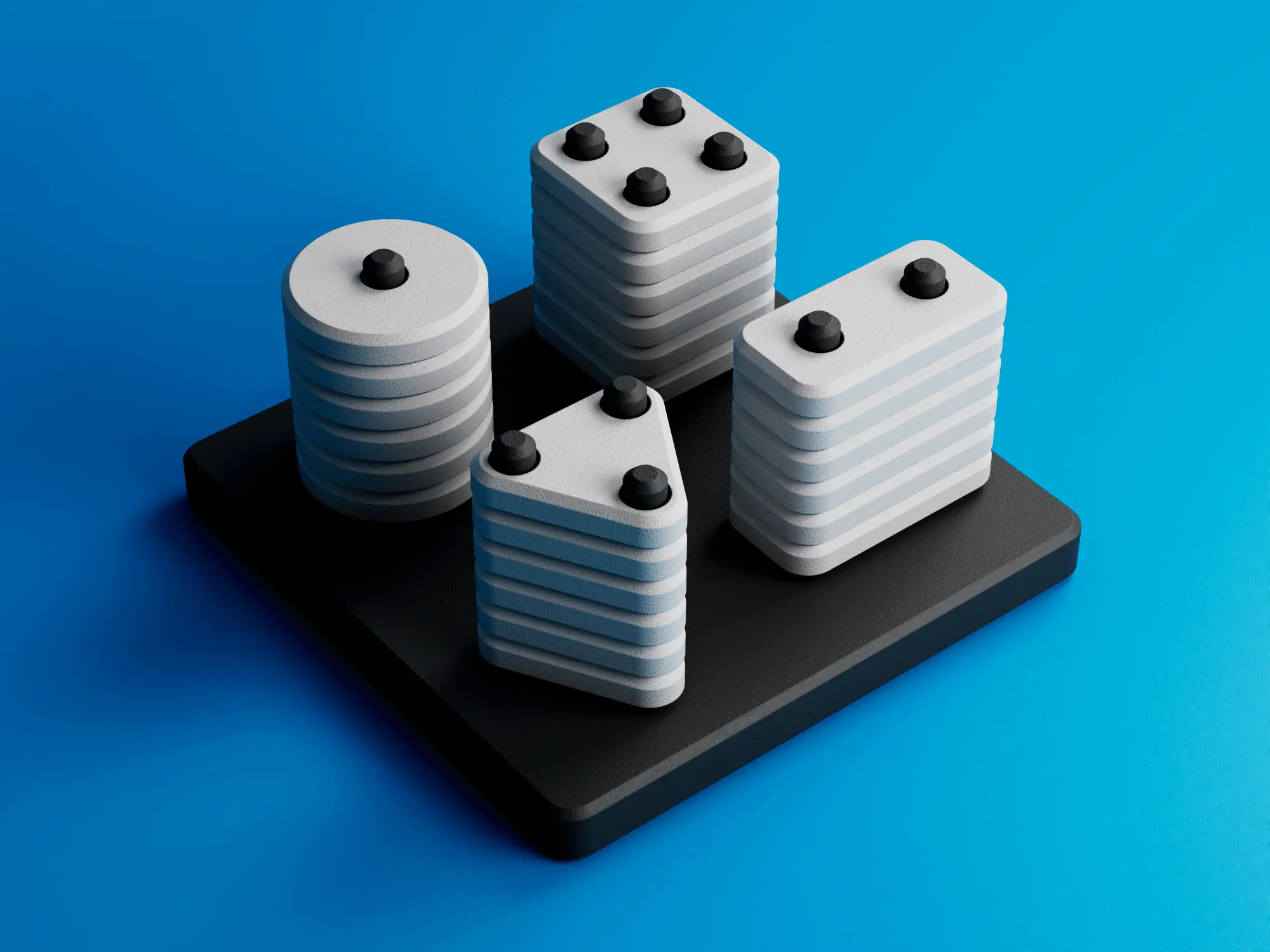 Montessori Geometric Stacker | Kids Sorting Game