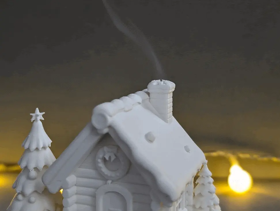 Cozy Winter Cabin - Incense Burner & LED Holder