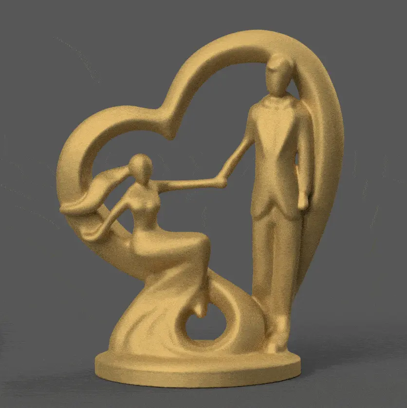 Love Statue STL for 3D Print - Wedding Decor