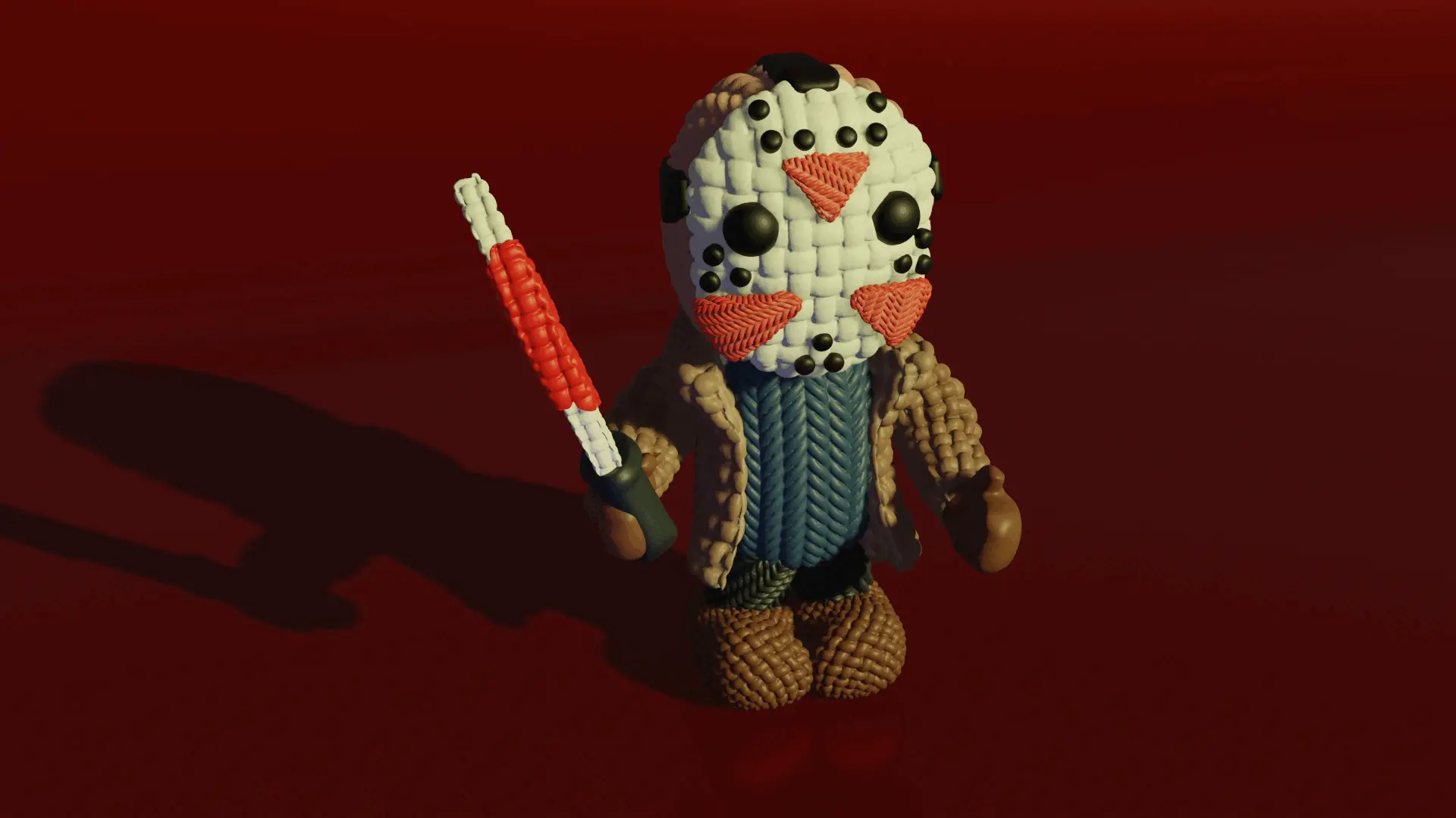 Crochet Jason Voorhees painted 3mf