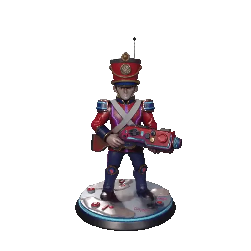 Futuristic Toy Soldier Sci-Fi Guard Action Figure Statue