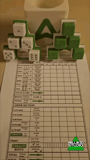 CREALITY!!! Dice Game (Yahtzee Parady)
