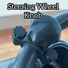 Steering Wheel Knob with Built-In Screws