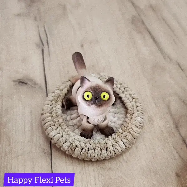 Baron the articulated fat cat toy - Happy Flexi pets