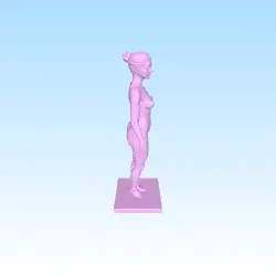 Anatomic model of woman nude
