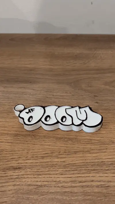 MF DOOM keychain logo key keys