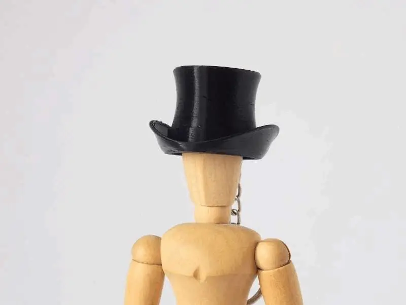 Top Hat Key Chain